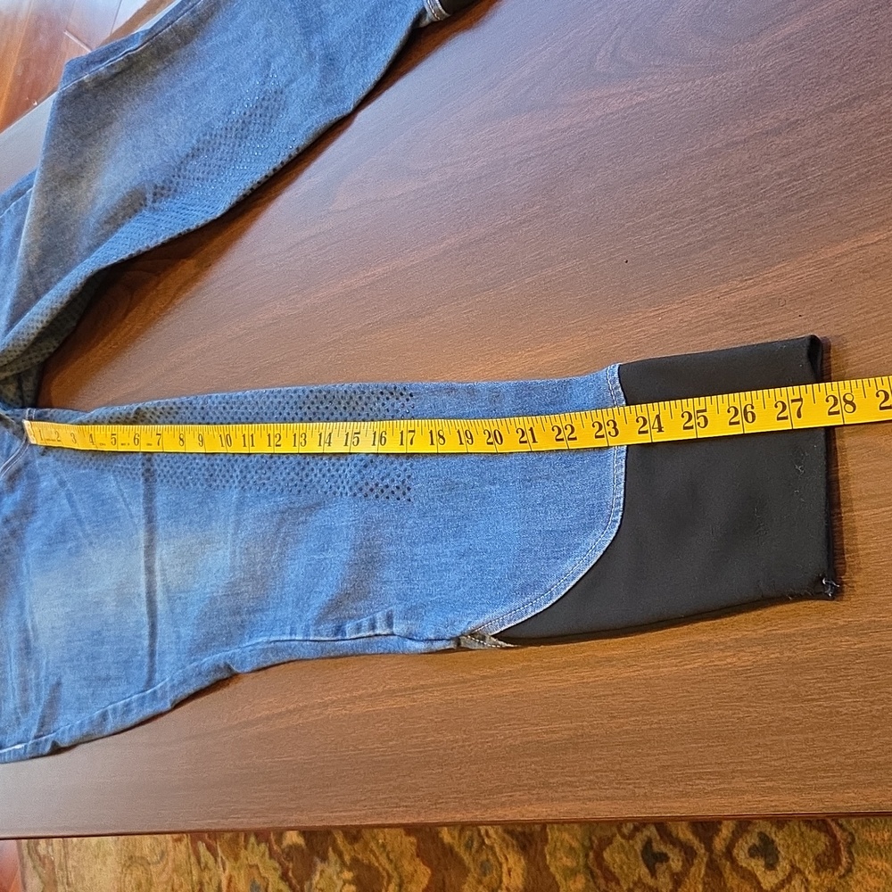 USG Silicone Full Seat Denim Breeches Size US 28 - Picture 5 of 13